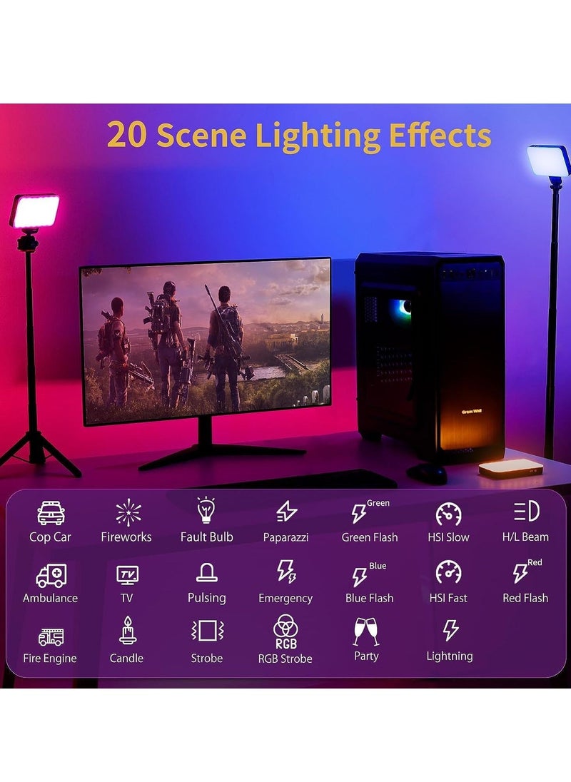 Generic VL140 RGB Video Light, Portable RGB Camera Light, 3600mAh Battery, 360 Full Color 20 Light Effects, CRI≥95 2500-9000K LED Panel DSLR Photography Lighting  - Image 2