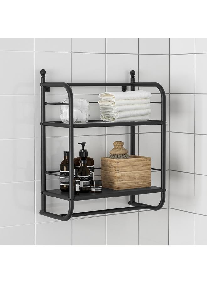 erorex Wall shelf, black, 40x51 cm - Image 3