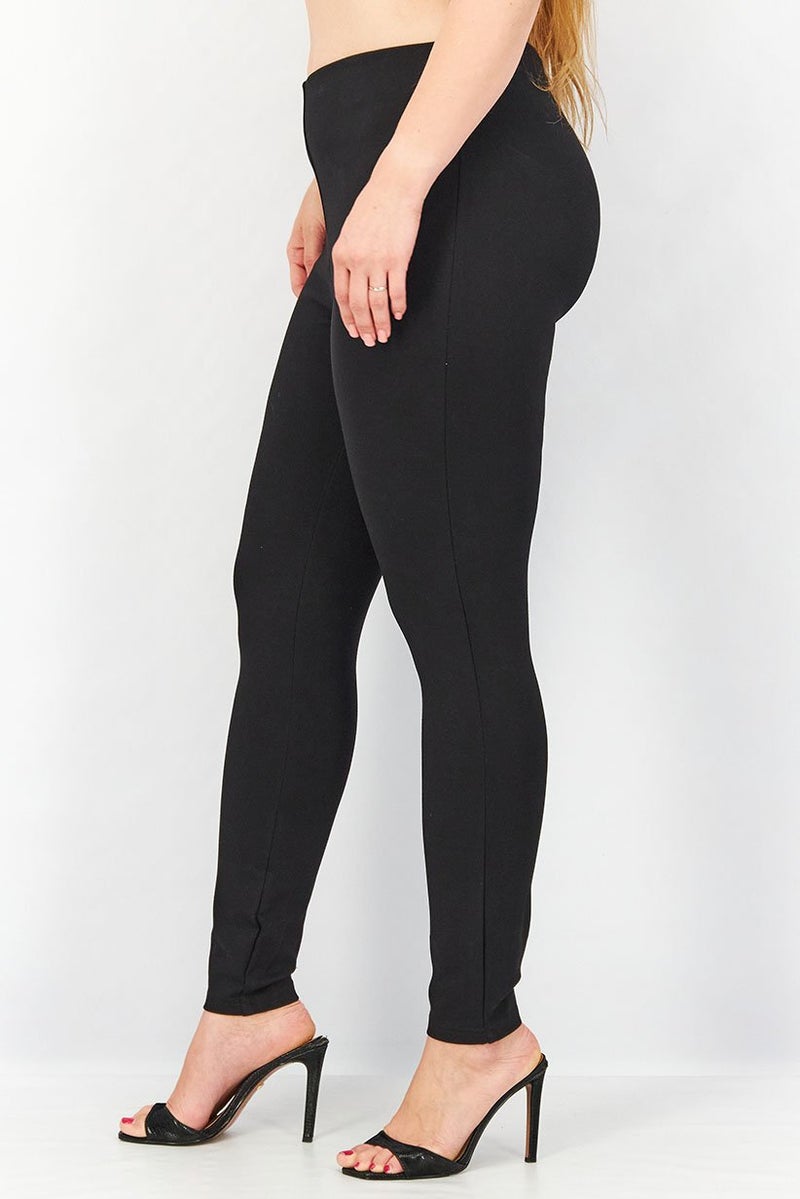Tchibo Women Solid Ankle Length Leggings, Black - Image 2