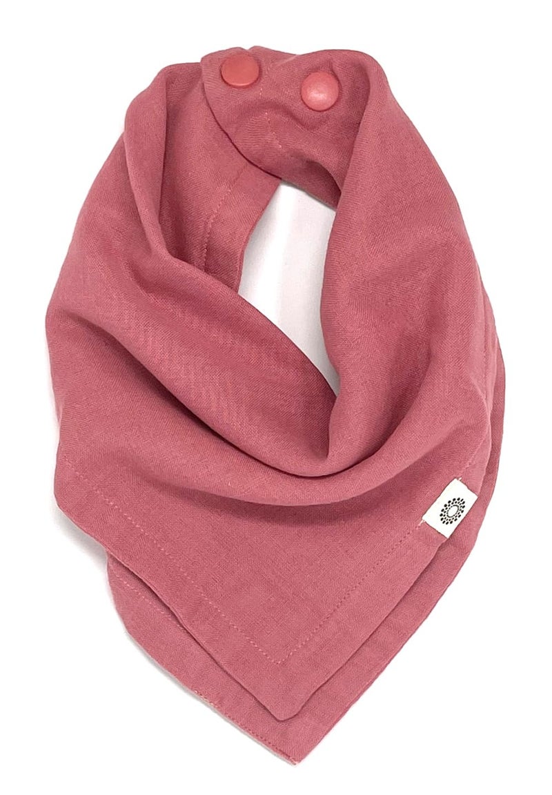 Kishu Baby Indi Fairtrade Certified Organic Bandana Scarf Bib Dual Layer 4Way Reversible Muslin Baby Bandana Bibs for Boys or Girls