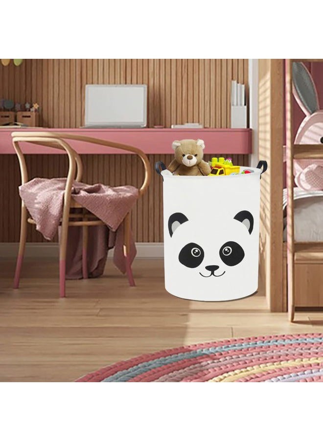 HKEC Baby Laundry Hamper,Kids Laundry Baskets,Waterproof Toy Storage Bin,Dirty Clothes Hamper for Nursery,Panda Gift Baskets,Boys Bedroom Decor(Panda) - Image 3
