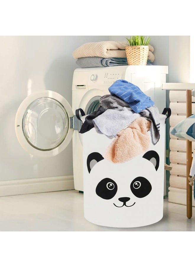 HKEC Baby Laundry Hamper,Kids Laundry Baskets,Waterproof Toy Storage Bin,Dirty Clothes Hamper for Nursery,Panda Gift Baskets,Boys Bedroom Decor(Panda) - Image 2