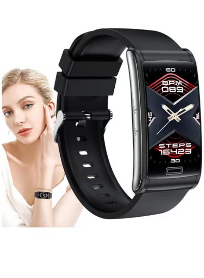 AROAQ Blood Glucose Test Smart Watch, E600 Blood Glucose Monitoring Smartwatch, 1.47Inch TFT Non-Invasive Blood Glucose Smart Watch, Fitness Watch with Multi Sport Modes for Men Women  - Image 1