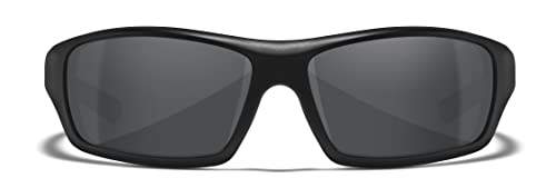Wiley X Slay Sunglasses, Safety Glasses for Men and Women, UV Eye Protection for Shooting, Fishing, Biking, and Extreme Sports, Matte Black Frames, Grey Tinted Lenses Ballistic Rated - Image 2