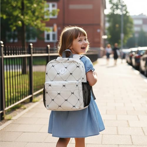 STEAMEDBUN Corduroy Kids Backpack for Girls Boys 38 Girls Backpack for Elementary Kindergarten Bow - Image 3
