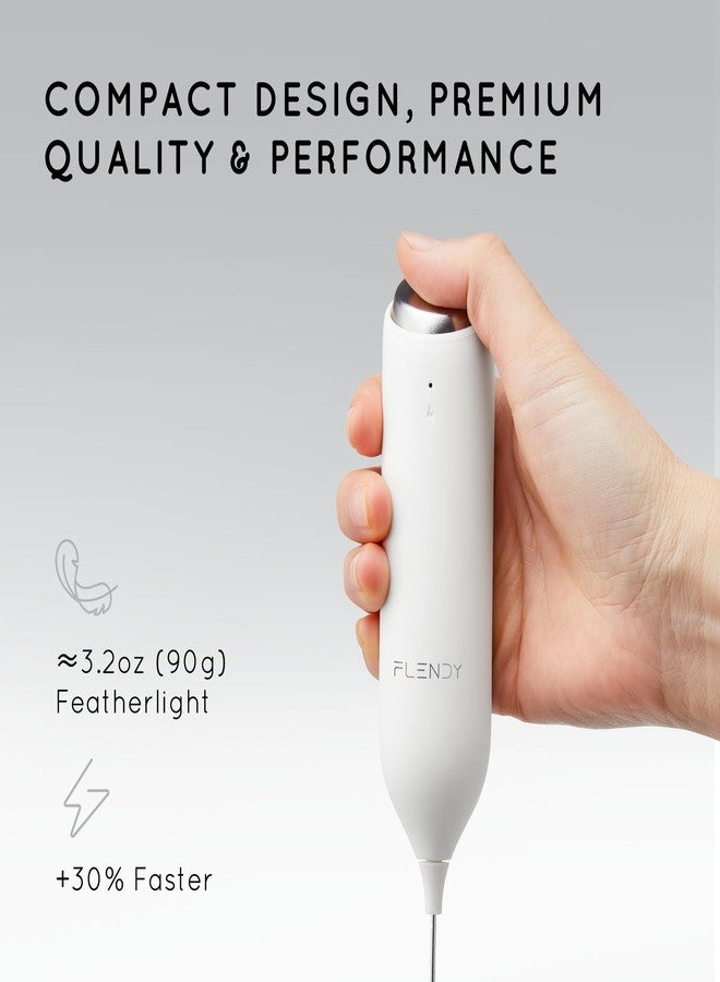 Flendy Rechargeable Milk Frother Handheld, Coffee Frother Handheld with USB-C Charging Stand, Electric Drink Mixer Handheld, Mini Electric Whisk Frother for Coffee, Matcha, etc - Image 3