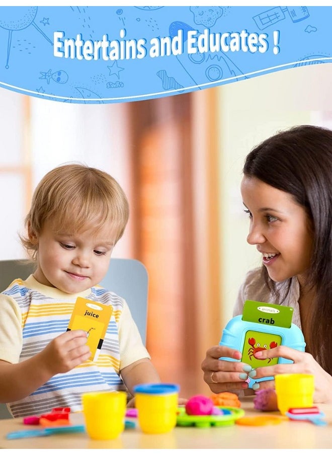 Generic Toys Educational Learning Talking Flash Cards Talking English Words Preschool Electronic Reading Early Talking Flashcards Toy for Kids Boys Girls Baby 112 pcs Card  - Image 5