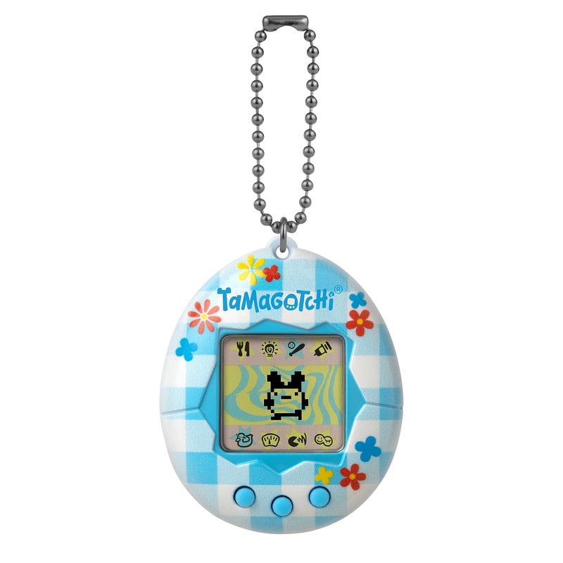 Tamagotchi تاما غوتشي الأصلية - زهور قماش غينغهام (شعار محدث) - Image 2