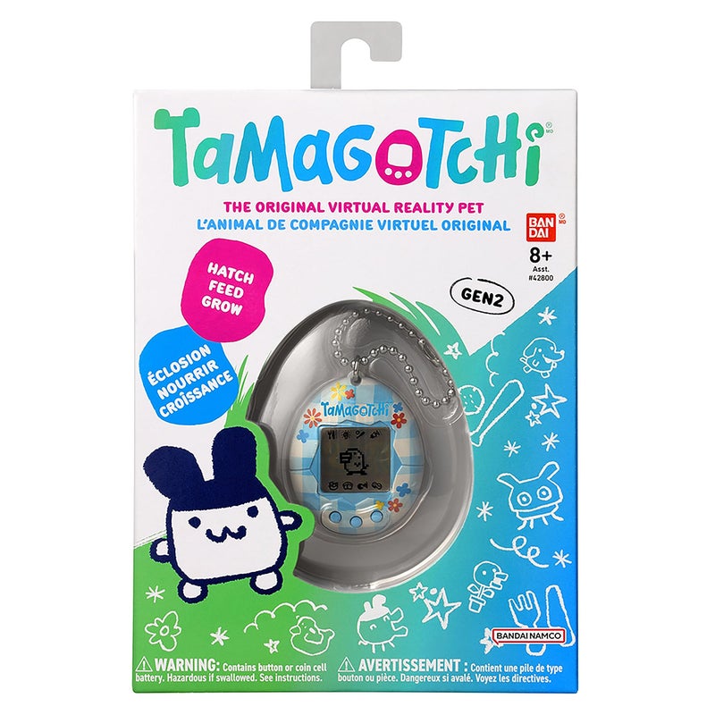 Tamagotchi تاما غوتشي الأصلية - زهور قماش غينغهام (شعار محدث) - Image 3