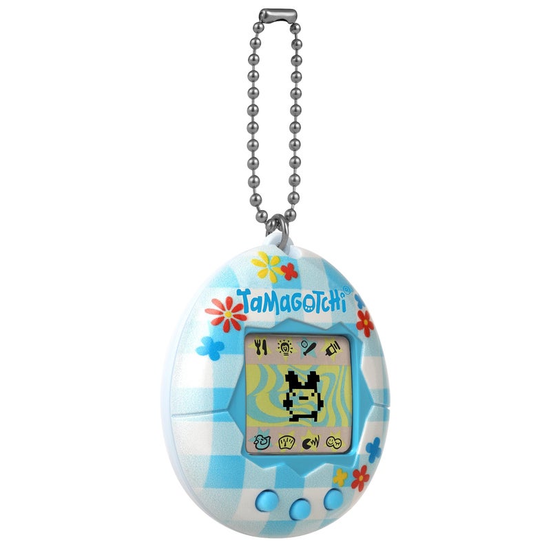 Tamagotchi تاما غوتشي الأصلية - زهور قماش غينغهام (شعار محدث) - Image 4
