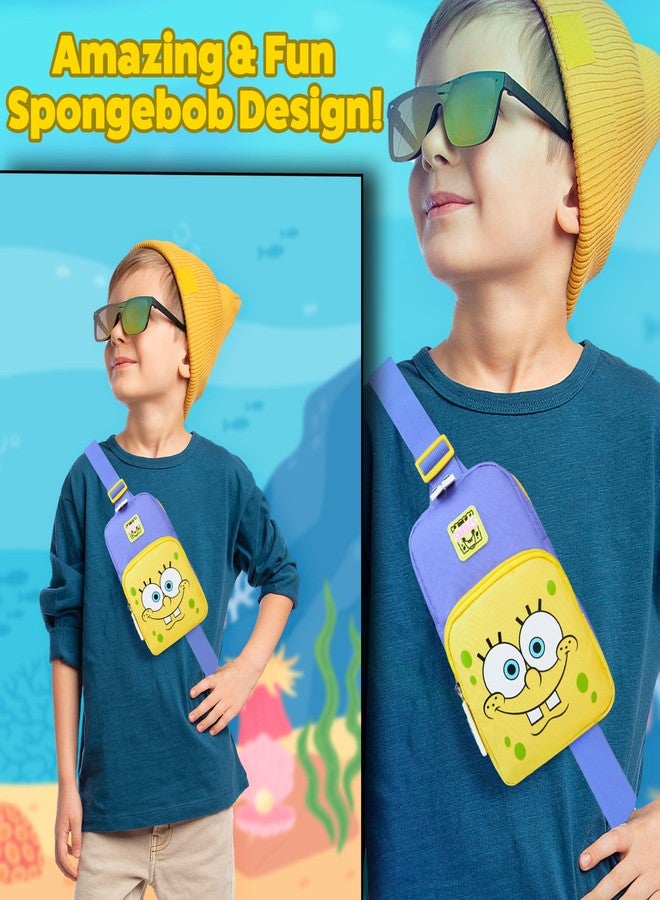 SPONGEBOB SQUAREPANTS Girls Crossbody Bag, Cute Bag for Money Phone, Teens Girls Gifts - Image 3