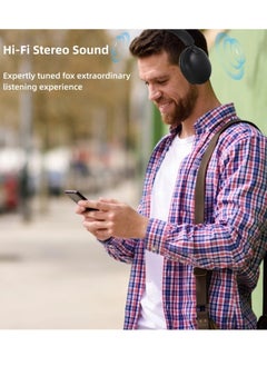 SODO SODO SD-1101 Wireless Headphone - Supports Bluetooth 5.0 connection - Charging cable - Very distinctive shape that matches all categories - Chic - AUX input - TF card support - Supports FM radio - Foldable - Very pure Hi-Fi sound with built-in microphone - Elegant design with the highest materials - Black  - Image 5