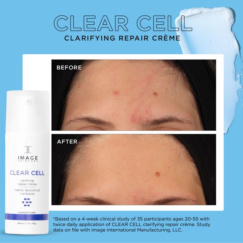 IMAGE Skincare, CLEAR CELL Clarifying Repair CrÃ¨me, Facial Night Cream Gel Moisturizer for Oily Prone Skin, 1.7 oz - Image 5