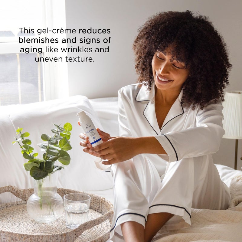 IMAGE Skincare, CLEAR CELL Clarifying Repair CrÃ¨me, Facial Night Cream Gel Moisturizer for Oily Prone Skin, 1.7 oz - Image 3