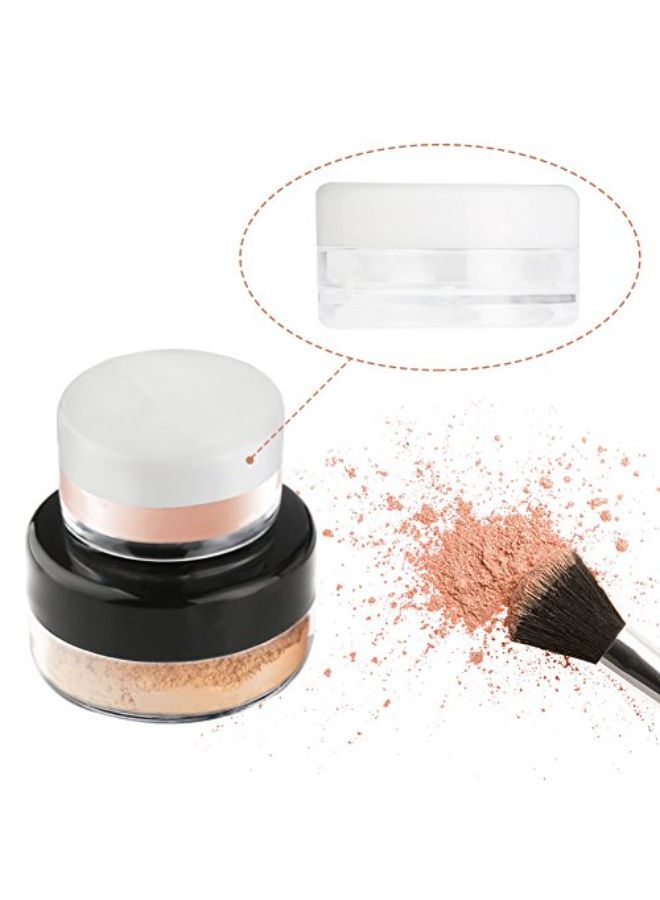 accmor 10 Pieces Makeup Travel Containers With Lids 3/5/ 10/15/ 20 Gram Size Cosmetic Jars With 5 Pieces Mini Spatulas For Gift(Random Color) - Image 4