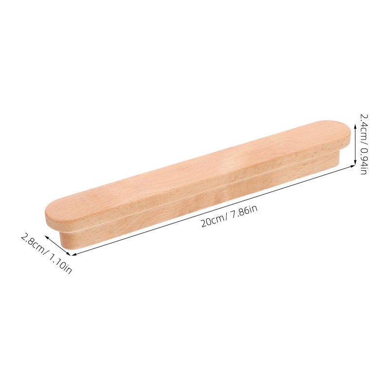 Wooden T Shape Cabinet Pulls 160mm Hole Spacing Beech Drawer Handles For Kitchen Dresser Bathroom - Image 3