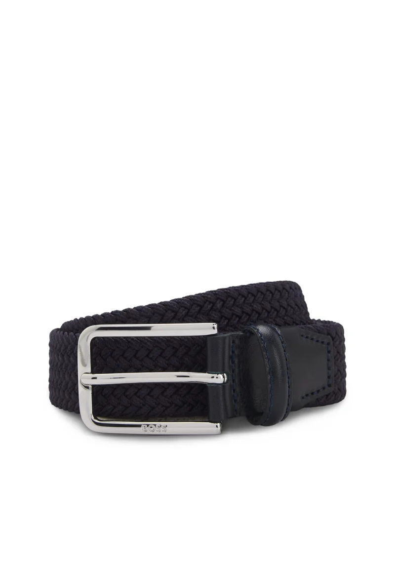 بوس حزام منسوج بلمسات جلدية