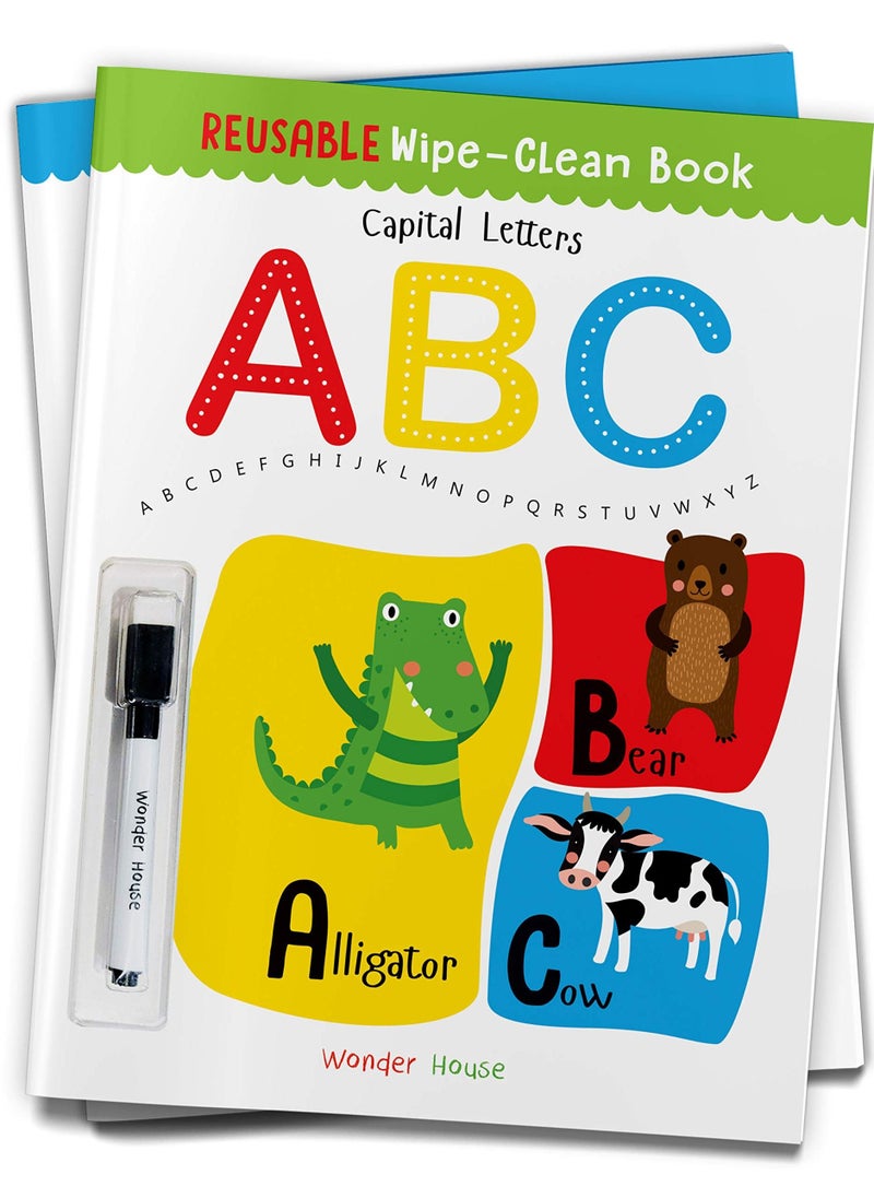 null - Reusable Wipe And Clean Book - Capital Letters : Write And Practice Capital Letters - Image 1
