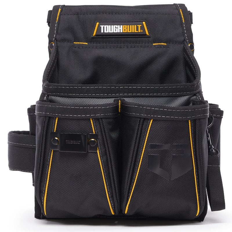 ToughBuilt â€“ Electrician Pouch, Heavy-Duty Tool Pouch, 13 Pockets and Loops, Tape Measure Clip, and Reinforced 1680D Fabric for Electricians, and Professional Jobsite Organization (TB-314-2) - Image 2