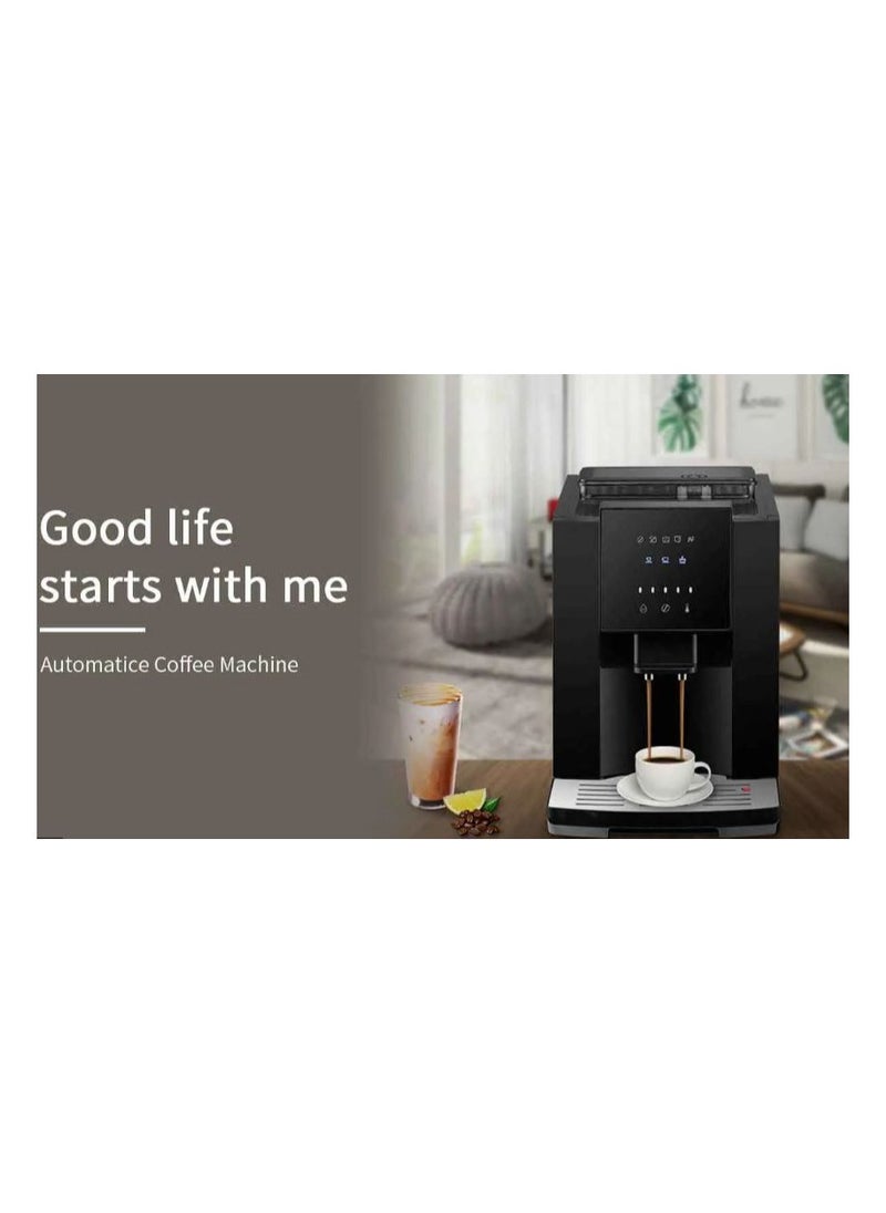 ecoffee - automatic coffee maker, 19 bar espresso coffee maker with coffee grinders and LCD touch screen 1200 W - Image 1