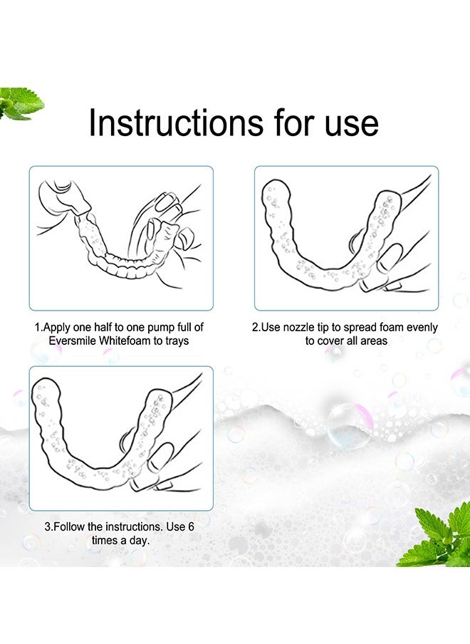 EELHOE - Dental Appliance Cleaner, Denture Cleaning Foam Aligner Retainer Cleaning Foam for Night Mouth Guard False Teeth Cleaning 60ml - Image 1
