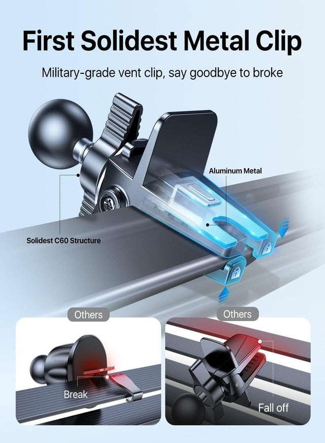 andobil for MagSafe Car Mount [Upgraded Strongest Magnet] Magnetic Phone Holder for Car Vent 360 Adjustable Magnetic Car Phone Holder Mount for iPhone 17 Pro Max 16 15 14 13 Plus Mini (Carbon Fiber) - Image 3