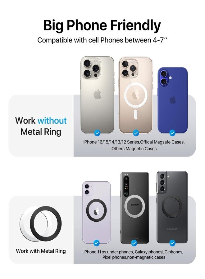 andobil for MagSafe Car Mount [Upgraded Strongest Magnet] Magnetic Phone Holder for Car Vent 360 Adjustable Magnetic Car Phone Holder Mount for iPhone 17 Pro Max 16 15 14 13 Plus Mini (Carbon Fiber) - Image 5