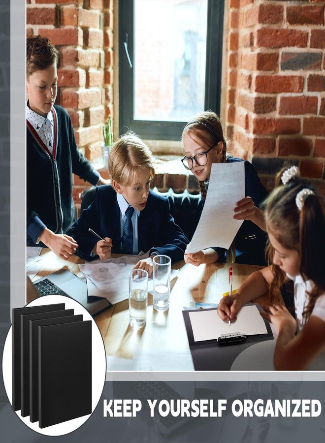 تيلينغ مجموعة من 12 مجلدًا بدون حلقات من تيلينج، مقاس 8.5 × 11 بوصة، مزودة بجيب، ومشبك معدني مرن، وأغطية بلاستيكية، و100 صفحة بحجم الرسائل، مناسبة للعمل والدراسة (أسود). - Image 5