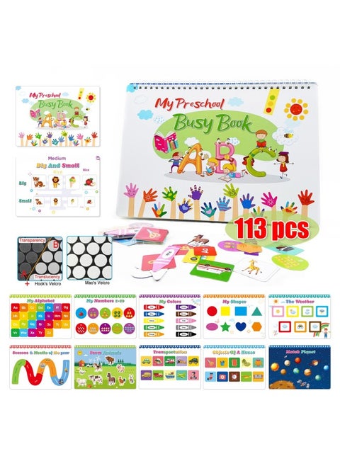 Custom Processing Quiet Book Kids Busy Book Hook And Loop Repeated Sticker Book Children's Early Education Flip Book-Color:The Quiet Book