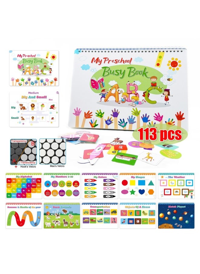 Generic - Custom Processing Quiet Book Kids Busy Book Hook And Loop Repeated Sticker Book Children's Early Education Flip Book-Color:The Quiet Book - Image 1
