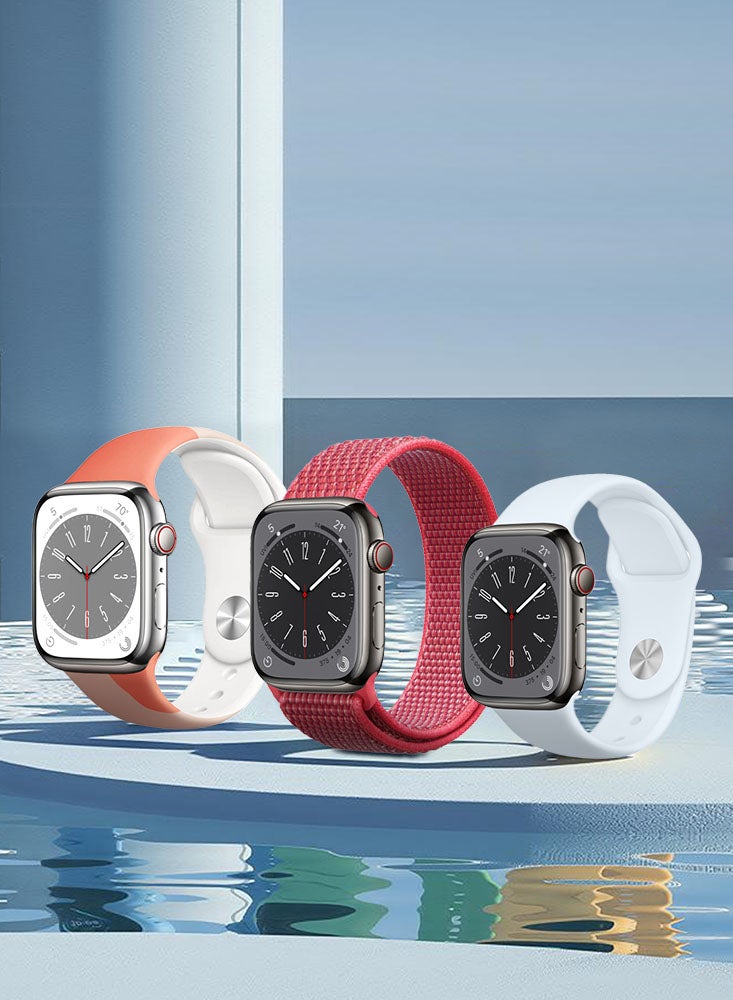 Perfii 5pcs Watch Bands Replacement for Apple Watch Strap Compatible with Apple Watch 42/41/40/38mm Series 10/9/8/7/6/5/4/SE - Image 2