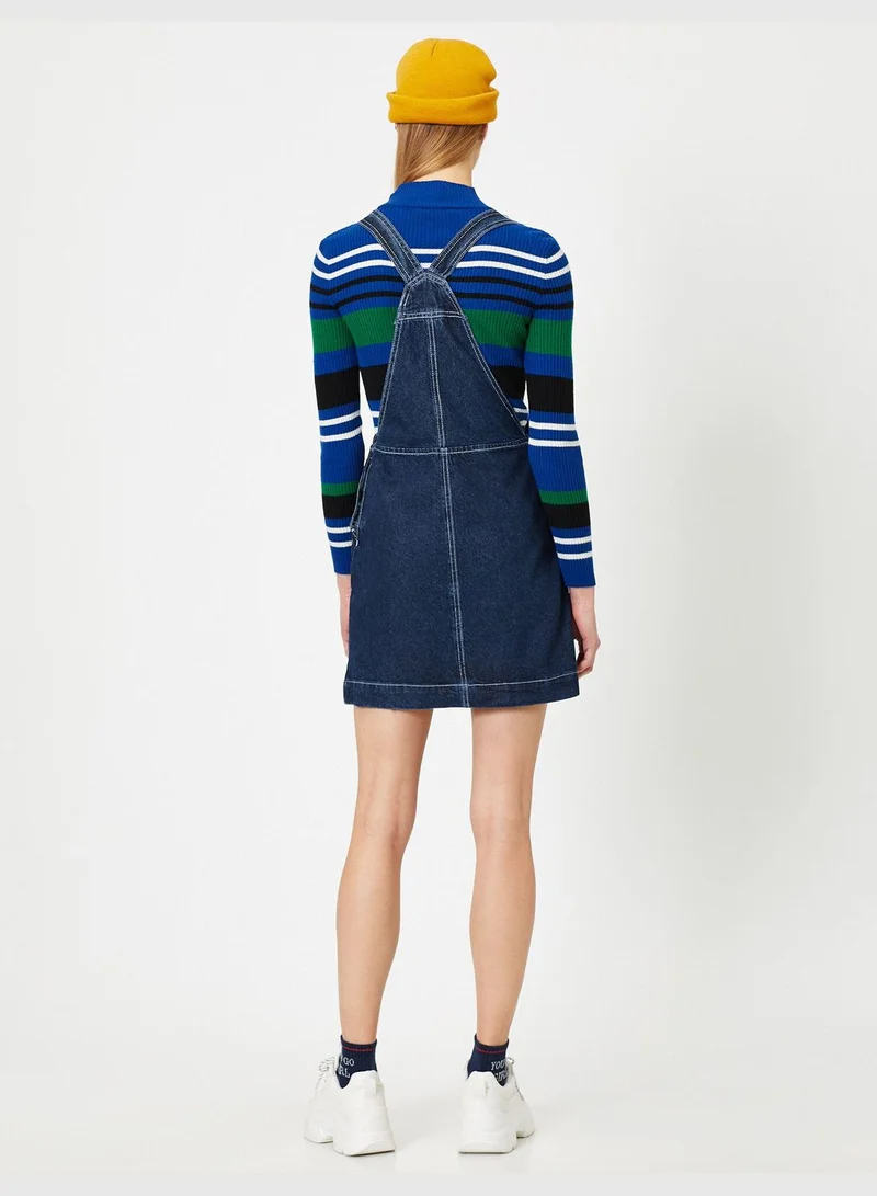 كوتون Pocket Detailed Jean Dress