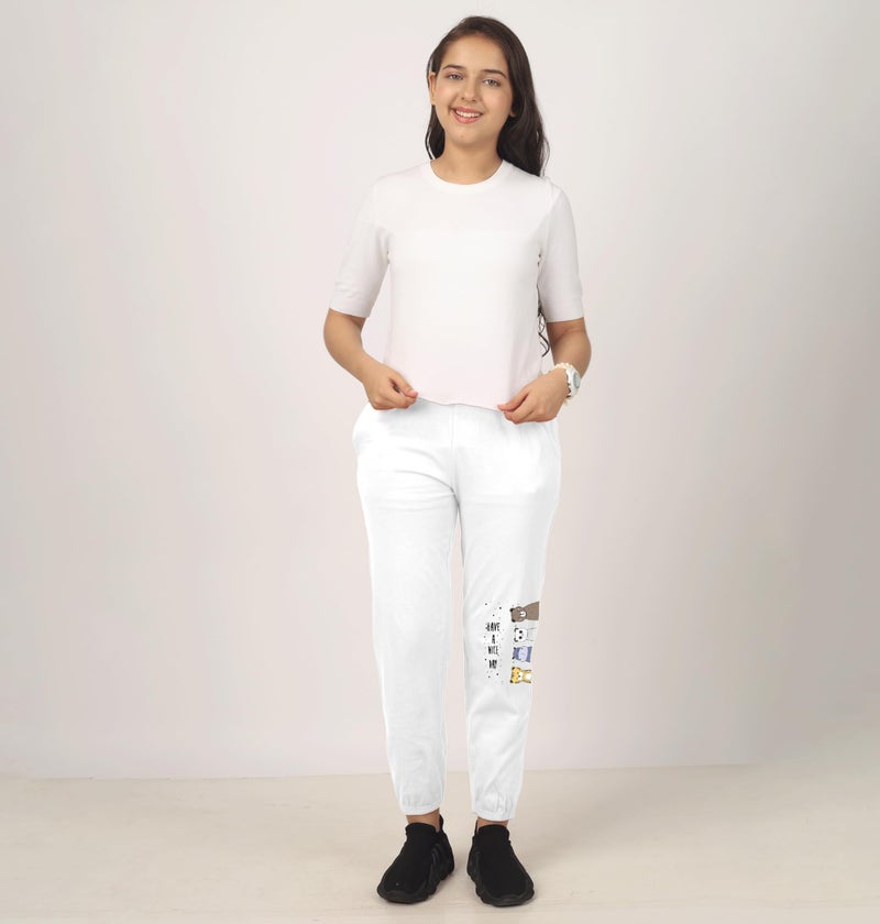 SHODOX® Girls Cotton Blend Printed Regular fit Track Pants (Pack of 3) - Image 4