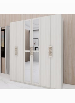 Richmond 6-Door Wardrobe With 2 Mirrors 240 x 210 x 59 cm - pzsku/ZA726171E3ADD55414906Z/45/_/1697104757/54834672-ecb9-4505-8a13-fcc9b2b197f8