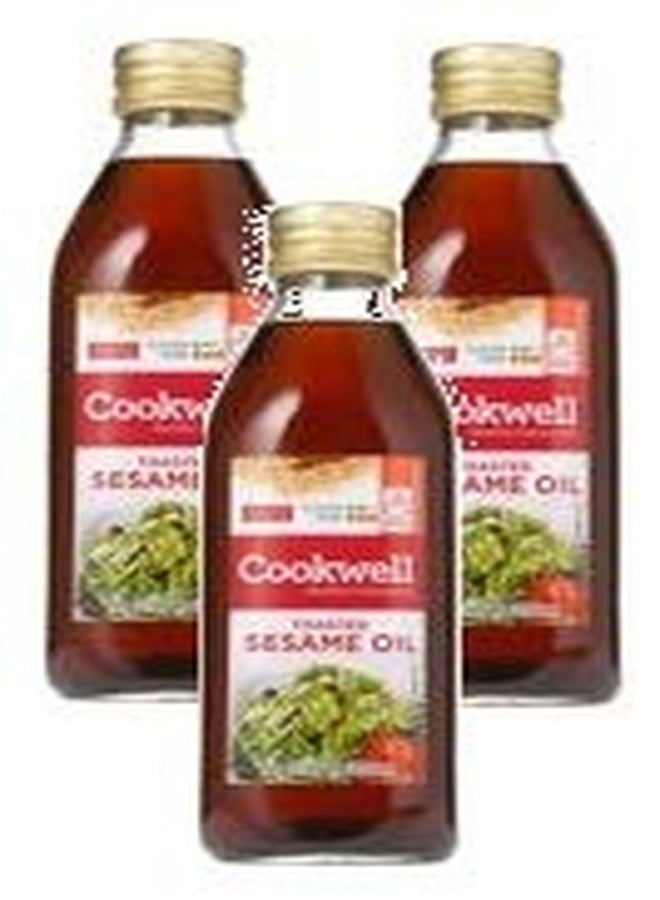 Cookwell Toasted Sesame Oil, Oil for Sauteing and Basting, 17 Oz (Pack of 3) - Image 1