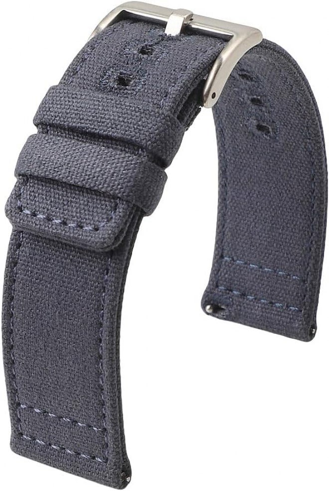Varied global sizing picks Quick Release Nylon Canvas Watch Strap 18mm 19mm 20mm 22mm Bracelet Brushed Buckle Watchbands for Smartwatch Aaccessories(Navy Blue,19mm) Budget friendly trendy design KSA standard compatible design Set product combo compatible Locally packed stock Dispersed regional warehouses Salt mist resistant Trendy natural assorted colors Fine polished finish Proper storage environment Matte anti slip finish Suburban residential ship Wide usage compatibility Stain resistant Spec compliant trusted quality Cleaner resistant Long lasting universal build Daily universal pick All user group compatible Gulf popular simple design Regional distribution available Globally popular elegant design Wide use selected material Long use oriented quality One piece build - Image 1