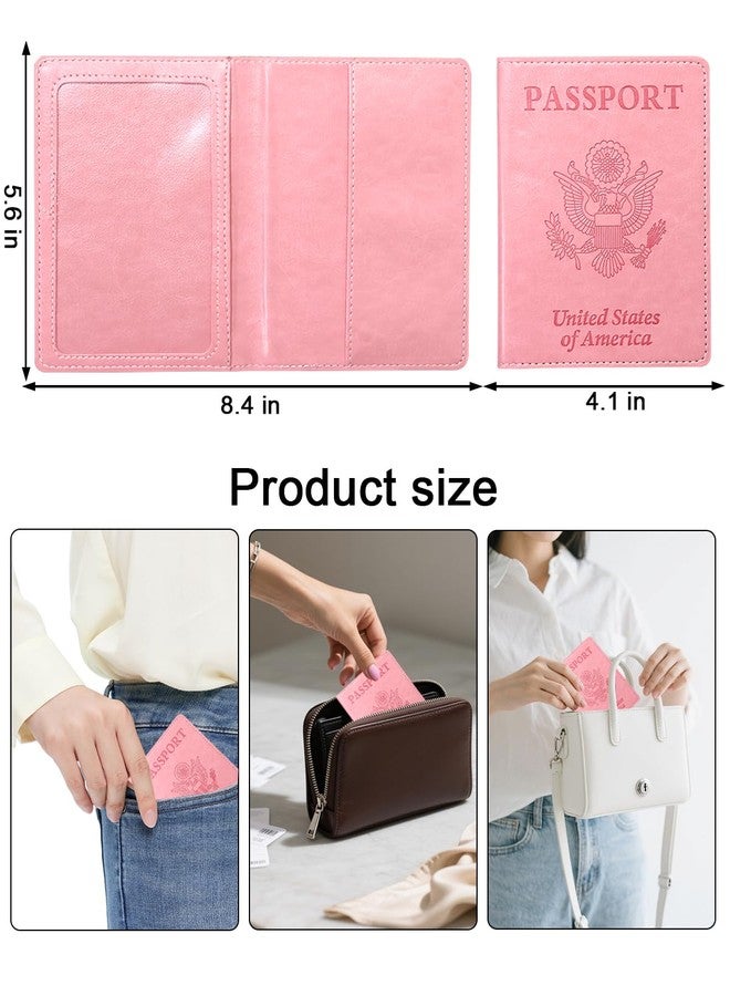 Sizobi Leather Passport Holder Covers Case, Passport Book Wallet Card Slot Luggage Tag, International Travel Must Haves Travel Accessories for Women Men, Cruise Ship Essentials, Travel Gifts, glossy - Image 4