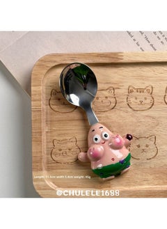 Generic Chulele Import Export Trade Ins Cute Stainless Steel 304 Fork And Spoon Magnetic Refrigerator Magnet Beer Opening-Specifications:Resin Patrick Star Spoon  - Image 1
