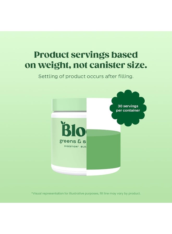 Bloom Nutrition Superfood Greens Powder, Digestive Enzymes with Probiotics and Prebiotics, Gut Health, Bloating Relief for Women, Chlorella, Green Juice Mix with Beet Root Powder, 30 SVG, Mango