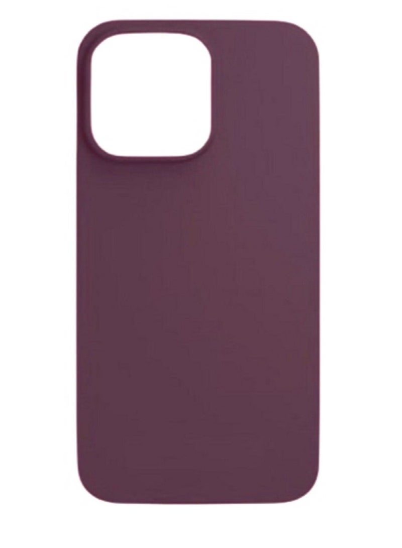 IAF Soft and Flexible Silicone case for iphone 15 pro Maroon - Image 1