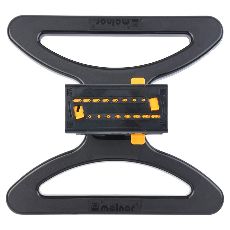 Melnor 65131AMZ MiniMax Turbo Oscillator Sprinkler, 4000 sq. ft., 4-Way Adjustable, Quick Connect Bundle, Black, Yellow - Image 4