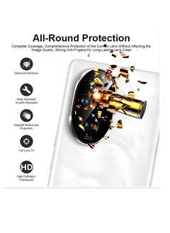 ماركة غير محددة Camera Screen Protector Compatible with HONOR 200 Scratch Resistant High Hardness Easy Installation by (Black)  - Image 3