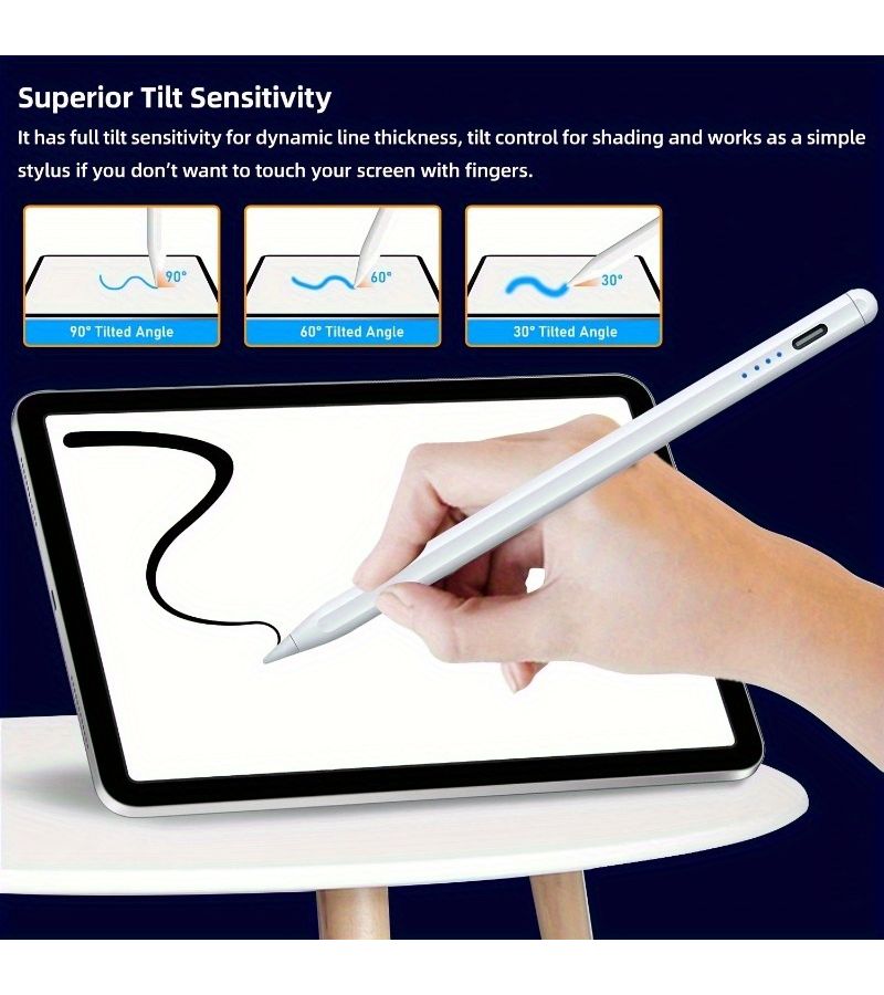 Universal Black Capacitive Stylus Pen For IOS Android Phones Tablets - Image 2