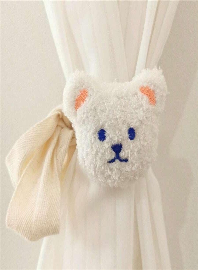 JAZLOG Cute Clasps Luxury Newborn Tie Fiber Printed Tiebacks, Animal Cartoon Natural Window Accessories Nursery, Style Curtain Decor Gift Childrens Curtain 3D Backs, 2pc Nordic for - Image 1