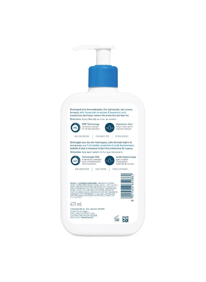 CeraVe Moisturizing Lotion For Dry To Very Dry Skin With Hyaluronic Acid 473ml - Image 1