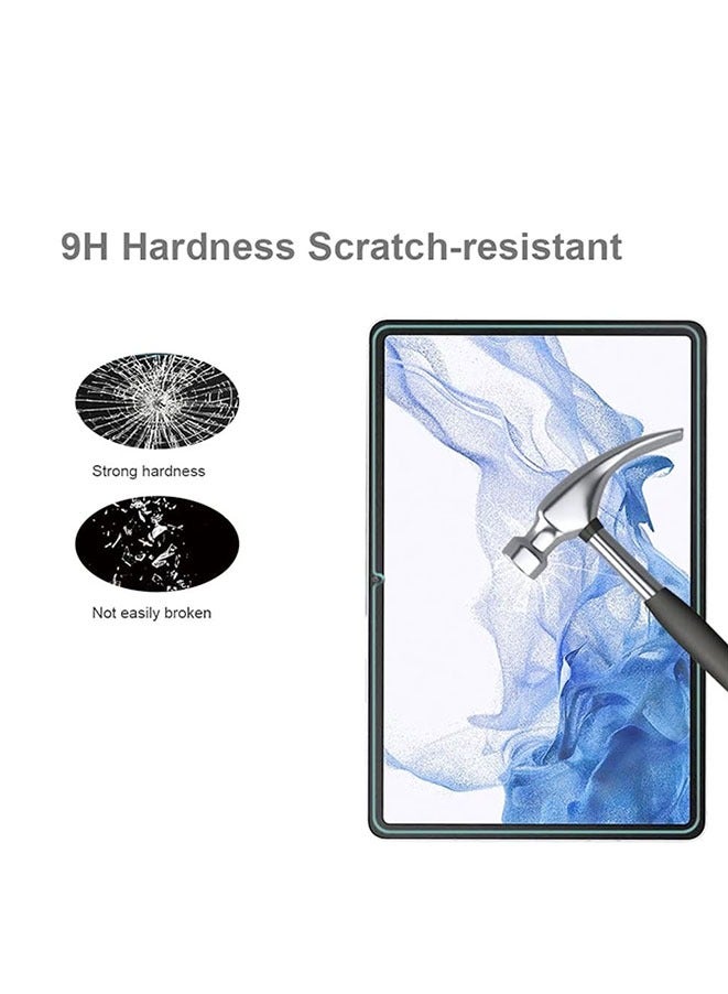 Muyixin واقي شاشة زجاجي مقوى لجهاز سامسونج جالكسي تاب S8 مقاس 11 بوصة شفاف (عبوتان) - Image 2