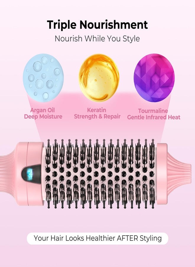 Terviiix Ionic Thermal Brush 1.5 Inch for Blowout Look, Heated Round Brush with 6 Temp Settings, Volumizing Hot Brush for Curling & Straightening, Anti-Frizz Styling Tool for All Hair Types - Image 5