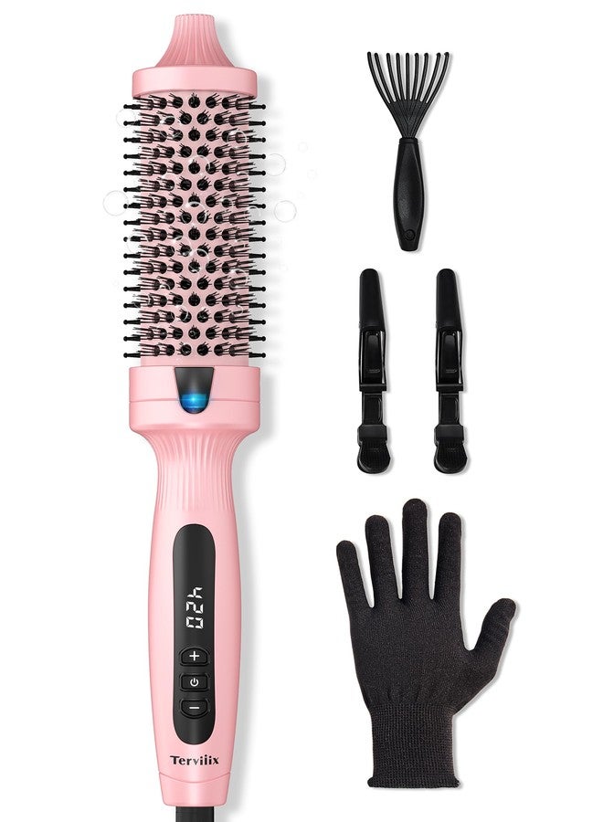 Terviiix Ionic Thermal Brush 1.5 Inch for Blowout Look, Heated Round Brush with 6 Temp Settings, Volumizing Hot Brush for Curling & Straightening, Anti-Frizz Styling Tool for All Hair Types - Image 1