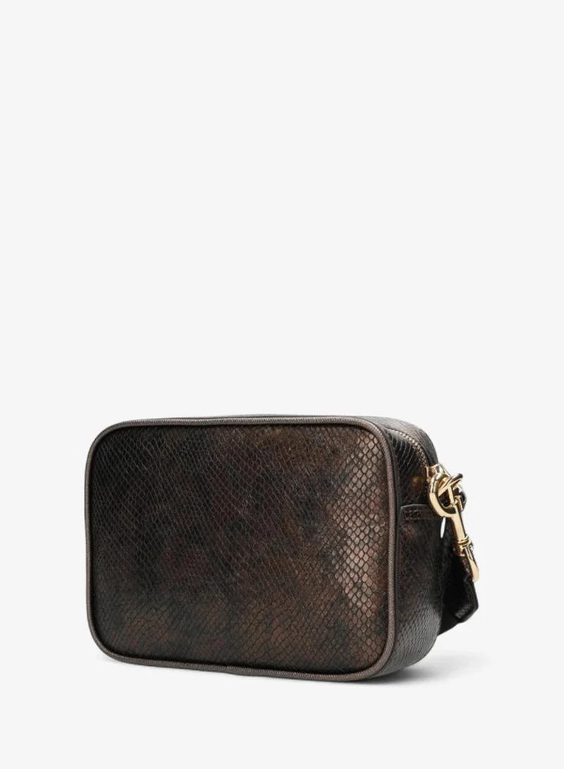 MEXX Textured Crossbody Bag with Striped Strap