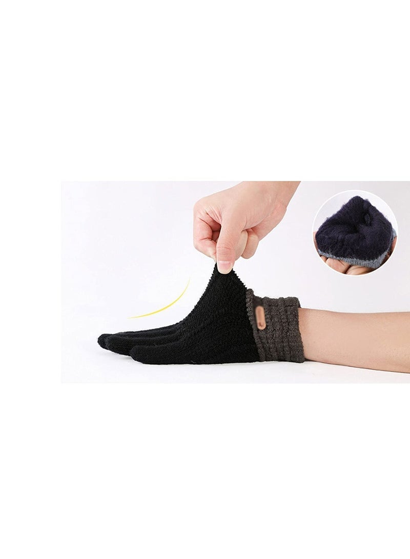 Men's Gloves & Mittens Winter Ladies Gloves Knitted Thickened Full-finger Fashion Stretch Screen Touch Gloves
